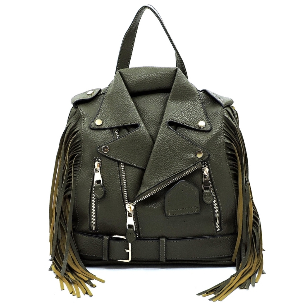 NEW!!! Motorcycle Jacket Fringe Backpack! 😍